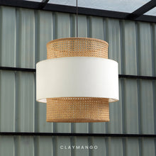 Load image into Gallery viewer, Bali Classic - Pendant lamp with Natural bamboo mesh for Home, restaurants and offices.
