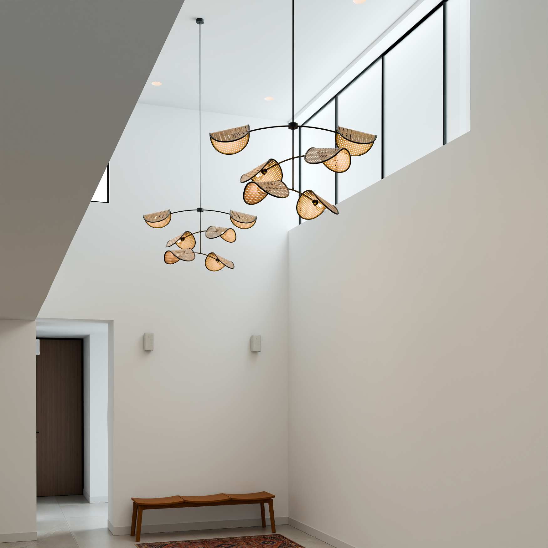Pariza- Unique handmade Woven Hanging Pendant Light, Natural/Cane Pariza- Unique handmade Woven Hanging Pendant Light, Natural/Cane
