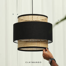 Load image into Gallery viewer, Bali Classic - Pendant lamp with Natural bamboo mesh for Home, restaurants and offices.

