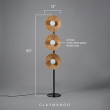 Load image into Gallery viewer, Solara Floor Lamp with Raffia  for Home, restaurants and offices.
