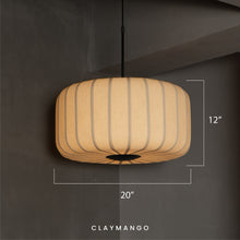 Load image into Gallery viewer, Kubo  - Fabric Pendant lamp for Home, restaurants and offices.
