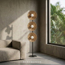 Load image into Gallery viewer, Solara Floor Lamp with Raffia  for Home, restaurants and offices.

