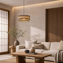 Load image into Gallery viewer, Tulum Classic   - Pendant lamp with Natural bamboo mesh for Home, restaurants and offices.
