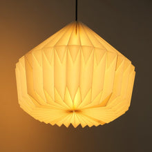 Load image into Gallery viewer, Canvas Origami Pendant - Paper Origami Pendants, Handpleating, Origami Lampshade

