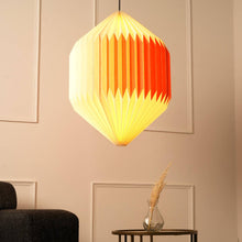 Load image into Gallery viewer, Oblong  - Paper Origami Pendants, Handpleating, Origami Lampshade, Scandinavian Design
