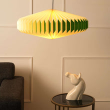 Load image into Gallery viewer, Oblong 2  - Paper Origami Pendants, Handpleating, Origami Lampshade, Scandinavian Design
