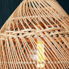 Load image into Gallery viewer, Solace Pendant  - Unique handmade Woven Hanging Pendant Light, Natural/Cane Pendant Light for Home restaurants and offices.
