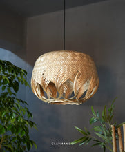 Load image into Gallery viewer, Braided Jelly: Unique handmade Woven Hanging Pendant Light, Natural/Bamboo Pendant Light for Home restaurants and offices.
