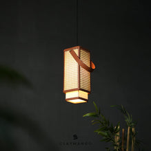 Load image into Gallery viewer, Kosha Pendant - Unique handmade Woven Hanging Pendant Light, Natural/Cane Pendant Light for Home restaurants and offices.
