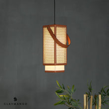 Load image into Gallery viewer, Kosha Pendant - Unique handmade Woven Hanging Pendant Light, Natural/Cane Pendant Light for Home restaurants and offices.
