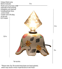 Load image into Gallery viewer, Designer bulb with Terracotta Table Lamp
