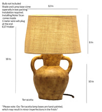 Load image into Gallery viewer, Sassy Hand Painted texture Antique Design Table Lamp
