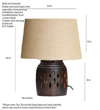 Load image into Gallery viewer, Black Beauty Décor Inspired Laltain Table Lamp
