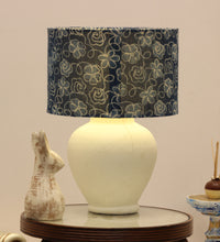Load image into Gallery viewer, White Distress Finish Terracotta base Table lamp
