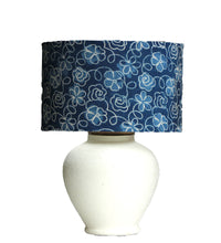 Load image into Gallery viewer, White Distress Finish Terracotta base Table lamp
