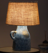 Load image into Gallery viewer, Blue gold classy jug pattern Table lamp
