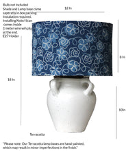 Load image into Gallery viewer, 4 handles pot design white Ceramics Table Lamp
