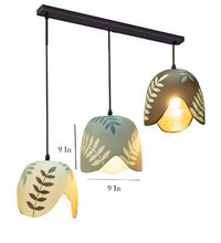 Load image into Gallery viewer, Brown Leaf Set of 3 - Terracotta Lamp
