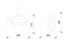 Load image into Gallery viewer, tiered wall lamp
