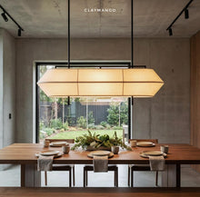 Load image into Gallery viewer, Obel Linear Fabric Pendant Lamp for Home, Restaurants and Offices
