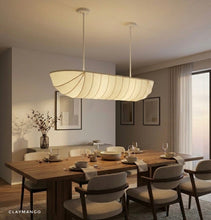 Load image into Gallery viewer, Mylo Linear Fabric Pendant Lamp for Home, Restaurants and Offices.
