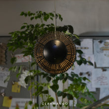 Load image into Gallery viewer, Resona Linear - Linear Industrial Pendant lamp with Natural Cane/Rattan mesh for Home, restaurants and offices.
