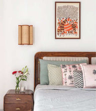 Load image into Gallery viewer, Firefly Sconce - Unique handmade Woven Wall-mounted Light, Natural/Bamboo Pendant Light for Home restaurants and offices.
