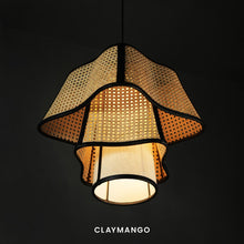 Load image into Gallery viewer, Coralis - Pendant lamp with Natural bamboo mesh for Home, restaurants and offices.
