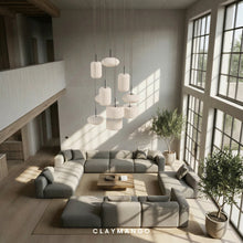 Load image into Gallery viewer, The loom cluster - Fabric Pendant lamp for Home, restaurants and offices.
