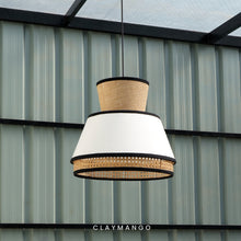 Load image into Gallery viewer, Funnel Classic - Pendant lamp with Natural bamboo mesh for Home, restaurants and offices.
