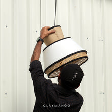 Load image into Gallery viewer, Funnel Classic - Pendant lamp with Natural bamboo mesh for Home, restaurants and offices.
