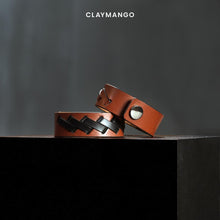 Load image into Gallery viewer, Chambon Single Fold  - Leather Wristband
