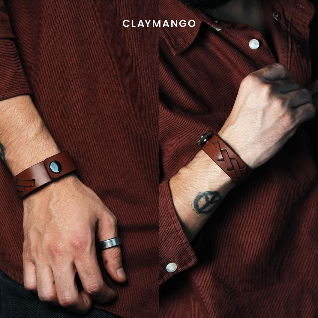 Chambon Single Fold  - Leather Wristband