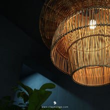 Load image into Gallery viewer, Padma - Unique handmade Woven Hanging Pendant Light, Natural/Cane Pendant Light for Home restaurants and offices.
