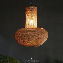 Load image into Gallery viewer, Mushy Mush - Unique handmade Woven Hanging Pendant Light, Natural/Cane Pendant Light for Home restaurants and offices.
