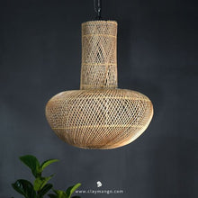 Load image into Gallery viewer, Mushy Mush - Unique handmade Woven Hanging Pendant Light, Natural/Cane Pendant Light for Home restaurants and offices.
