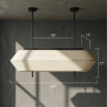 Load image into Gallery viewer, Obel Linear Fabric Pendant Lamp for Home, Restaurants and Offices
