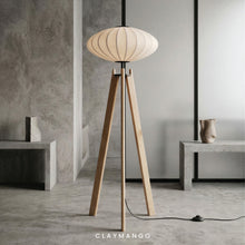 Load image into Gallery viewer, Ovo Fabric- Industrial Floor lamp for Home, restaurants and offices.
