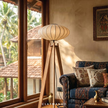 Load image into Gallery viewer, Ovo Fabric- Industrial Floor lamp for Home, restaurants and offices.
