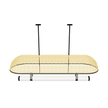 Load 3D model into Gallery viewer, Umbrella Linear - Industrial Pendant lamp with Natural Cane/Rattan mesh for Home, restaurants and offices.
