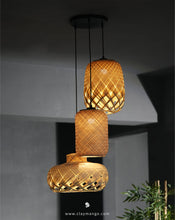 Load image into Gallery viewer, Oasis - Bamboo Cluster Pendant Lamps.
