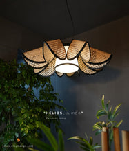 Load image into Gallery viewer, Helios - Unique handmade Woven Hanging Pendant Light, Natural/Bamboo Pendant Light for Home restaurants and offices.
