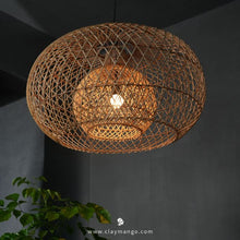 Load image into Gallery viewer, Cosmo : Unique handmade Woven Hanging Pendant Light, Natural/Cane Pendant Light for Home restaurants and offices.
