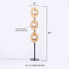 Load image into Gallery viewer, S-Curve Modern Contemporary Floor Lamp with Natural Bamboo  for Home, restaurants and offices.

