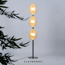 Load image into Gallery viewer, S-Curve Modern Contemporary Floor Lamp with Natural Bamboo  for Home, restaurants and offices.
