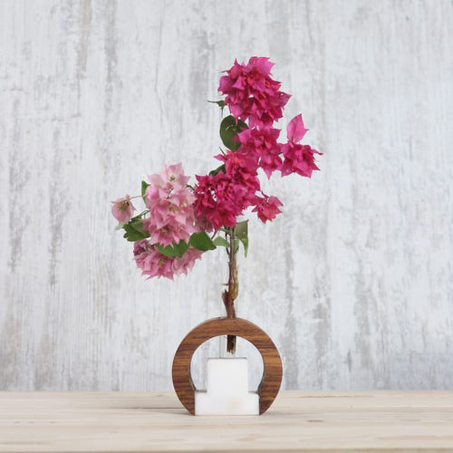 Minima Wood and Marble table top/wall hanging planter v3-Home Décor-Claymango.com