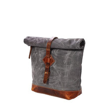 Load image into Gallery viewer, Adventure Roll Top Cross Body (charcoal grey) Compact day sling.-Bags-Claymango.com
