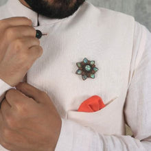 Load image into Gallery viewer, Mandala Brooch from Seafret collection.-Mens Accessories-Claymango.com
