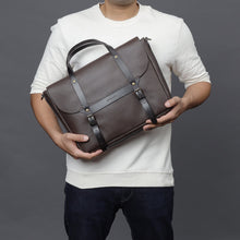 Load image into Gallery viewer, mens leather hand bags
