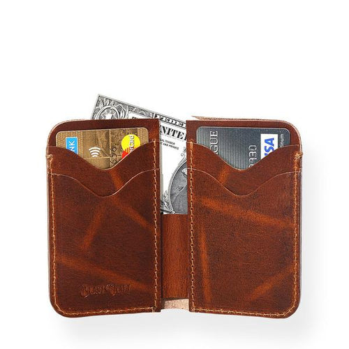 Countryman Junior Vertical Wallet (Tobacco Tan)-Wallets-Claymango.com